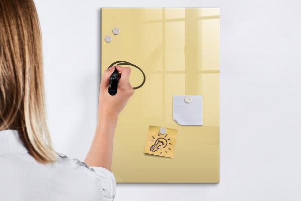 Memobord van glas met print inclusief neodymium magneten Magnetisch bord voor notities en foto's