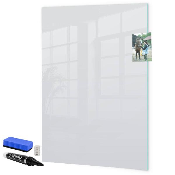 Decoratief glazen wandbord beschrijfbaar en magnetisch Herinneringen vastleggen in een moderne stijl.