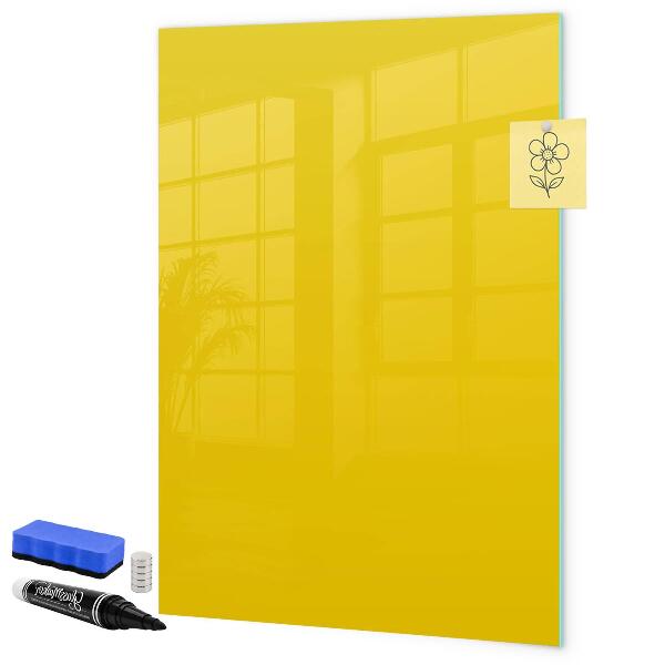 Memobord van glas met print inclusief neodymium magneten Een kleurrijk prikbord voor notities en foto's