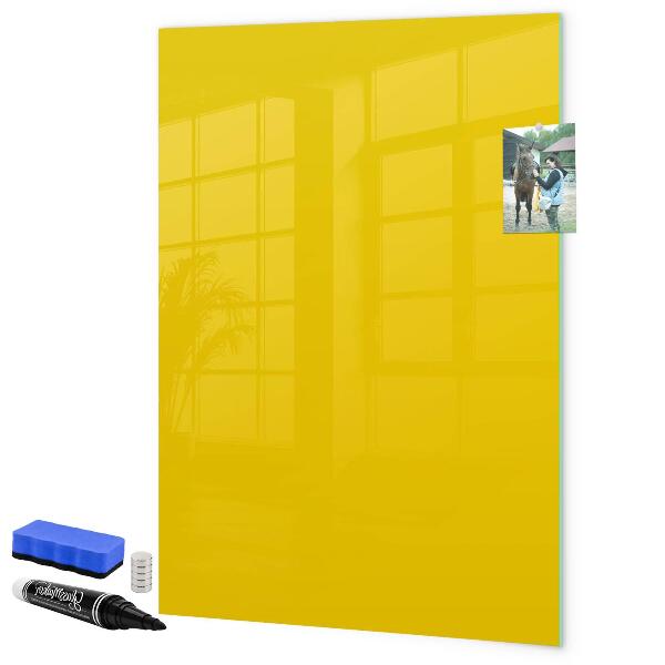Memobord van glas met print inclusief neodymium magneten Een kleurrijk prikbord voor notities en foto's