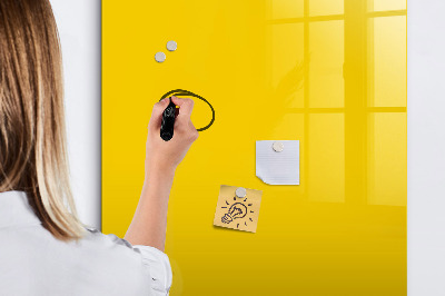 Memobord van glas met print inclusief neodymium magneten Een kleurrijk prikbord voor notities en foto's