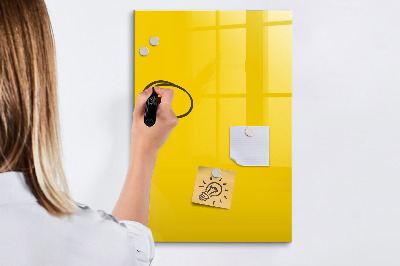 Memobord van glas met print inclusief neodymium magneten Een kleurrijk prikbord voor notities en foto's