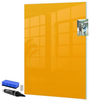 Decoratief glazen wandbord beschrijfbaar en magnetisch Een kleurrijk prikbord voor notities en foto's