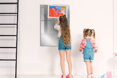 Decoratief glazen wandbord beschrijfbaar en magnetisch Metalen fotobord