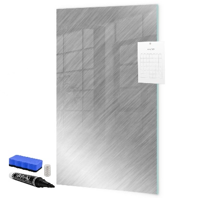 Decoratief glazen wandbord beschrijfbaar en magnetisch Metalen fotobord