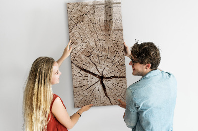Decoratief glazen wandbord beschrijfbaar en magnetisch Een natuurlijke achtergrond voor foto's en notities