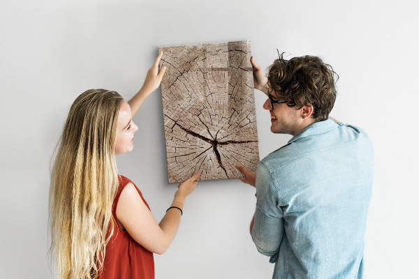 Decoratief glazen wandbord beschrijfbaar en magnetisch Een natuurlijke achtergrond voor foto's en notities