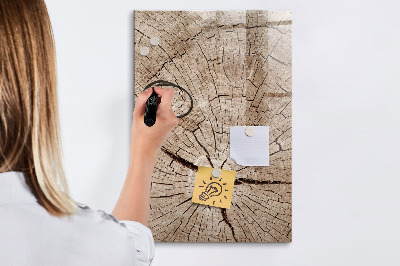 Decoratief glazen wandbord beschrijfbaar en magnetisch Een natuurlijke achtergrond voor foto's en notities