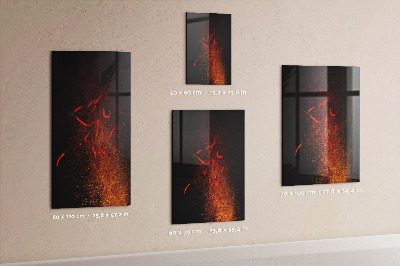 Memobord van glas met print inclusief neodymium magneten Creatief moodboard voor foto's en notities