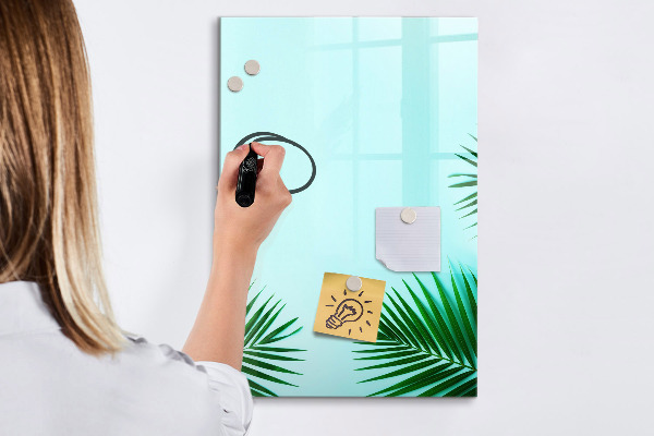 Memobord van glas met print inclusief neodymium magneten Creatief moodboard voor foto's en notities