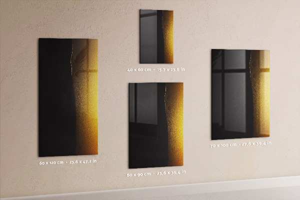 Memobord van glas met print inclusief neodymium magneten Een kleurrijk prikbord voor foto's en notities