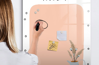 Decoratief glazen wandbord beschrijfbaar en magnetisch Planning- en notitiebord