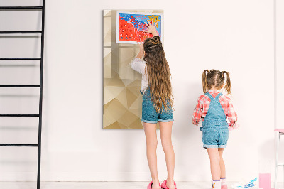 Decoratief glazen wandbord beschrijfbaar en magnetisch Modern prikbord voor notities en foto's