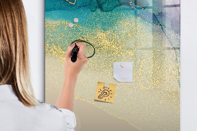 Memobord van glas met print inclusief neodymium magneten Een stijlvol bord voor notities en foto's