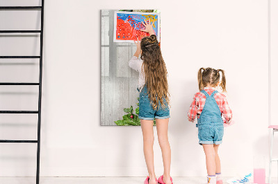 Decoratief glazen wandbord beschrijfbaar en magnetisch Creatief prikbord voor notities en foto's