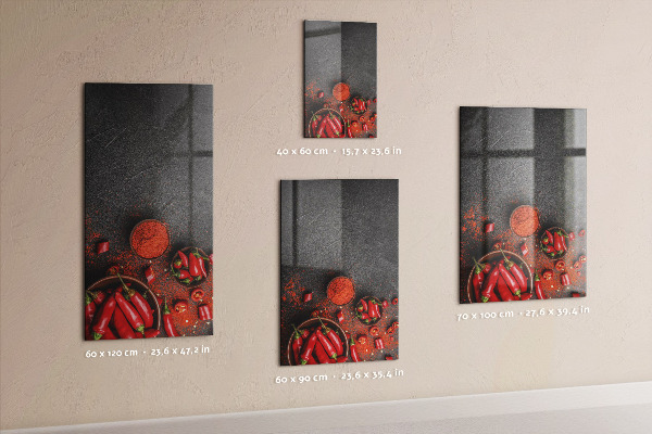 Memobord van glas met print inclusief neodymium magneten Dagplanner met ruimte voor foto's