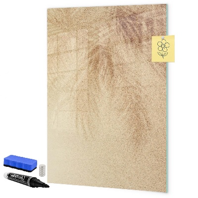 Memobord van glas met print inclusief neodymium magneten Bord voor foto's en notities