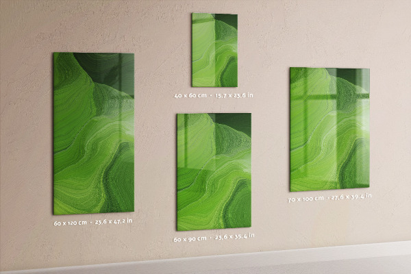 Memobord van glas met print inclusief neodymium magneten Weekplanner met ruimte voor notities