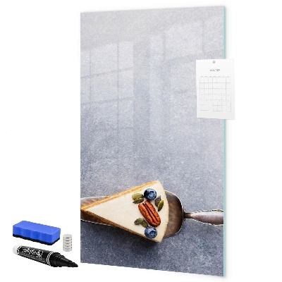 Decoratief glazen wandbord beschrijfbaar en magnetisch Creatief prikbord voor notities en foto's