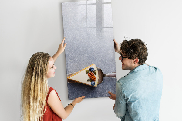 Decoratief glazen wandbord beschrijfbaar en magnetisch Creatief prikbord voor notities en foto's
