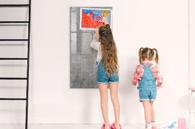 Memobord van glas met print inclusief neodymium magneten Modern prikbord voor notities en foto's
