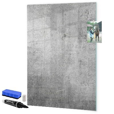 Memobord van glas met print inclusief neodymium magneten Modern prikbord voor notities en foto's