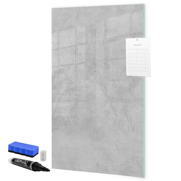 Decoratief glazen wandbord beschrijfbaar en magnetisch Een ruimte voor het delen van herinneringen en notities.