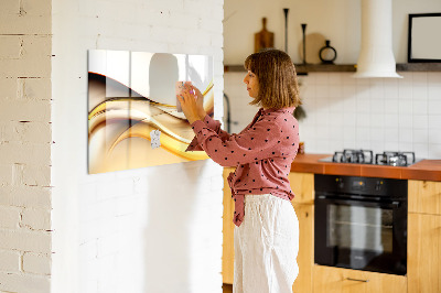 Decoratief glazen wandbord beschrijfbaar en magnetisch Een moderne ruimte voor het presenteren van foto's