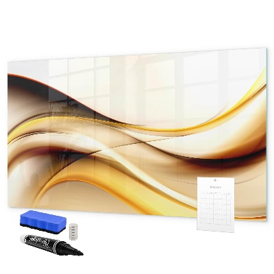 Decoratief glazen wandbord beschrijfbaar en magnetisch Een moderne ruimte voor het presenteren van foto's