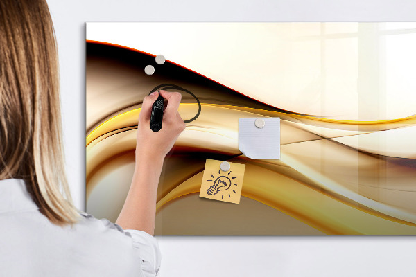 Decoratief glazen wandbord beschrijfbaar en magnetisch Een moderne ruimte voor het presenteren van foto's
