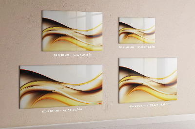 Decoratief glazen wandbord beschrijfbaar en magnetisch Een moderne ruimte voor het presenteren van foto's