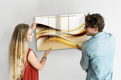 Decoratief glazen wandbord beschrijfbaar en magnetisch Een moderne ruimte voor het presenteren van foto's