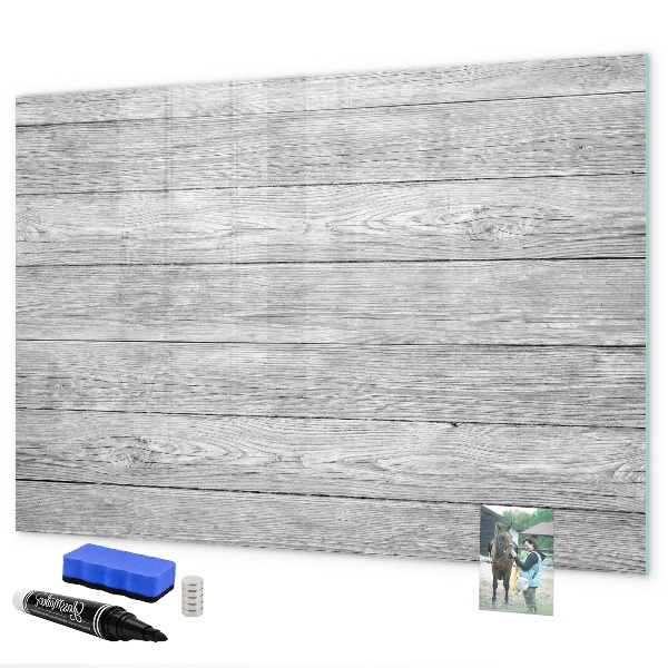 Decoratief glazen wandbord beschrijfbaar en magnetisch Stijlvol bord voor foto's en notities