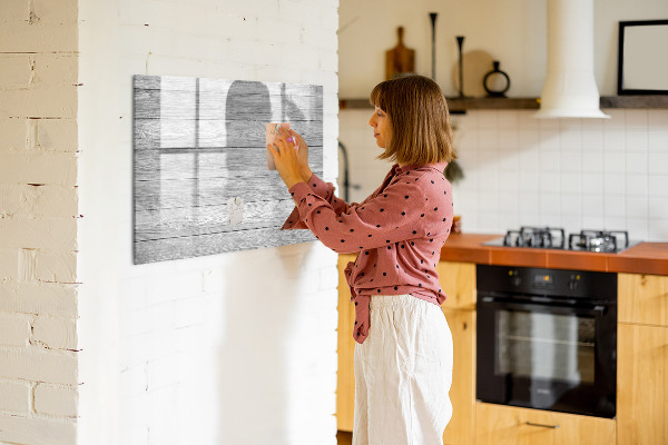 Decoratief glazen wandbord beschrijfbaar en magnetisch Stijlvol bord voor foto's en notities