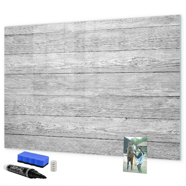 Decoratief glazen wandbord beschrijfbaar en magnetisch Stijlvol bord voor foto's en notities