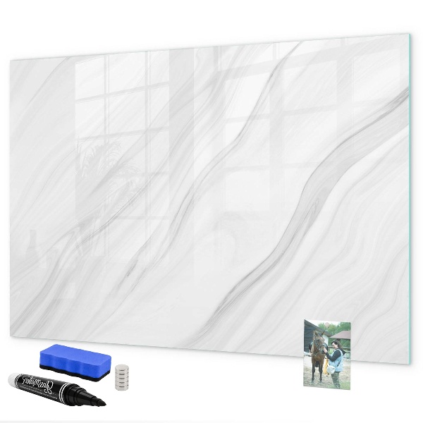 Memobord van glas met print inclusief neodymium magneten Een prikbord voor het presenteren van herinneringen en foto's