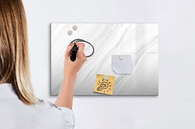 Memobord van glas met print inclusief neodymium magneten Een prikbord voor het presenteren van herinneringen en foto's