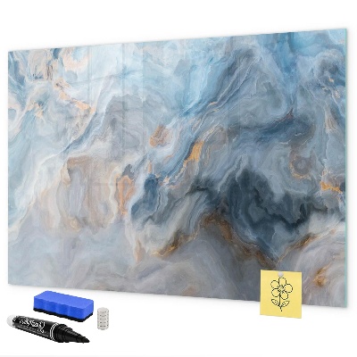 Memobord van glas met print inclusief neodymium magneten Modern fotodisplaybord