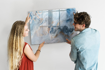 Memobord van glas met print inclusief neodymium magneten Modern fotodisplaybord