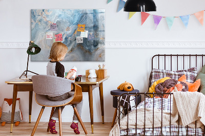 Memobord van glas met print inclusief neodymium magneten Modern fotodisplaybord