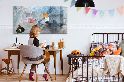 Memobord van glas met print inclusief neodymium magneten Modern fotodisplaybord