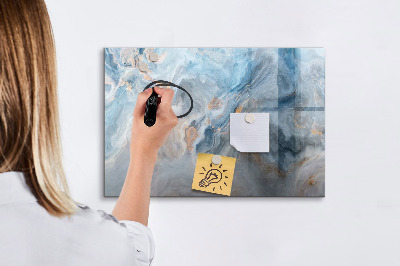 Memobord van glas met print inclusief neodymium magneten Modern fotodisplaybord