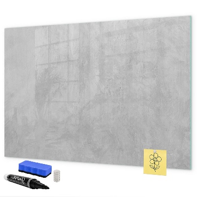 Decoratief glazen wandbord beschrijfbaar en magnetisch Notitie- en fotobord