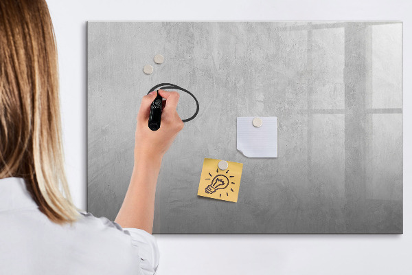 Decoratief glazen wandbord beschrijfbaar en magnetisch Notitie- en fotobord