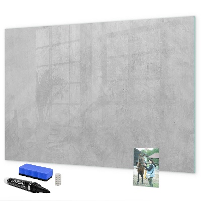 Decoratief glazen wandbord beschrijfbaar en magnetisch Notitie- en fotobord