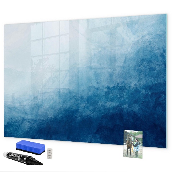 Decoratief glazen wandbord beschrijfbaar en magnetisch Een plek voor creatieve herinneringen en notities