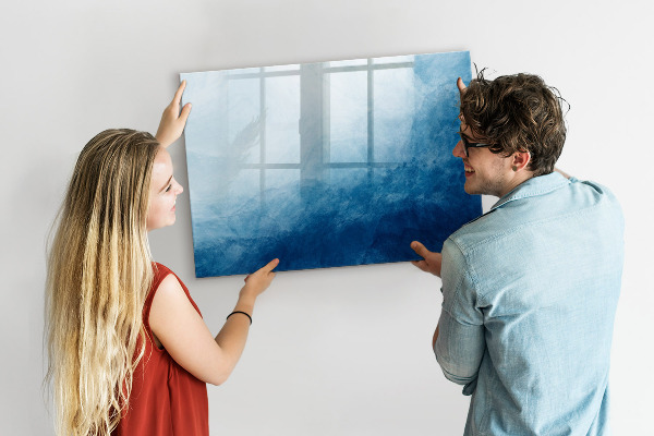 Decoratief glazen wandbord beschrijfbaar en magnetisch Een plek voor creatieve herinneringen en notities