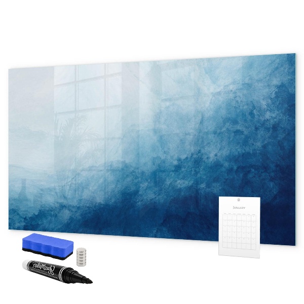 Decoratief glazen wandbord beschrijfbaar en magnetisch Een plek voor creatieve herinneringen en notities