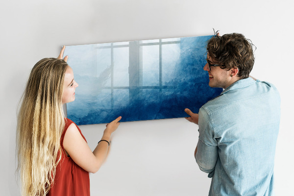 Decoratief glazen wandbord beschrijfbaar en magnetisch Een plek voor creatieve herinneringen en notities