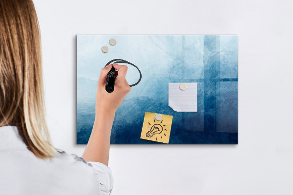 Decoratief glazen wandbord beschrijfbaar en magnetisch Een plek voor creatieve herinneringen en notities